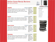 Tablet Screenshot of onlinegamerentalreviews.com